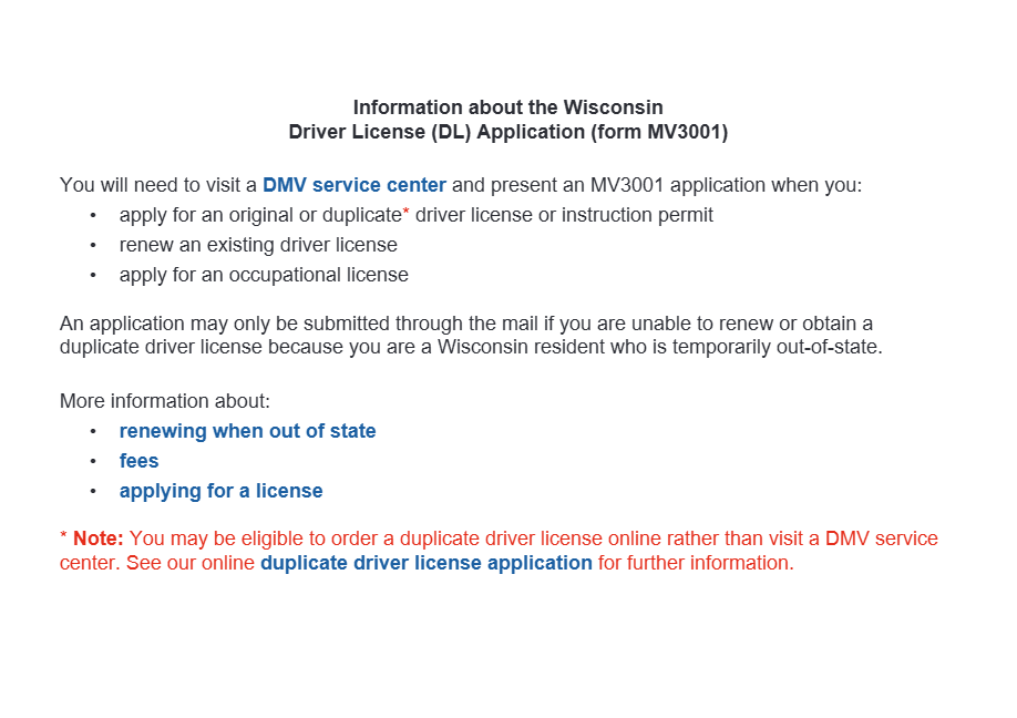 Fill Out MV 3001 Form Preview