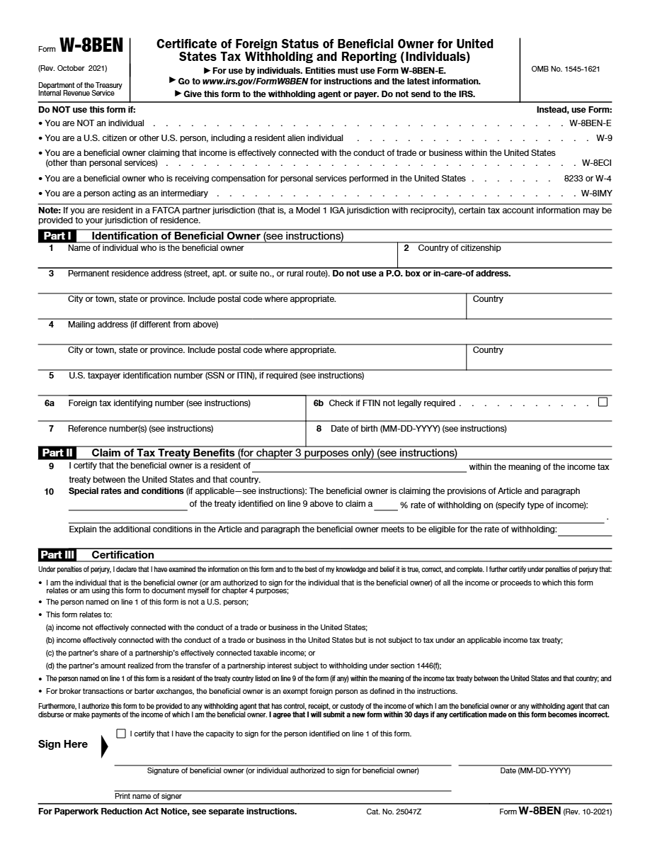w8 form Preview